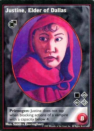 Justine, Elder of Dallas
